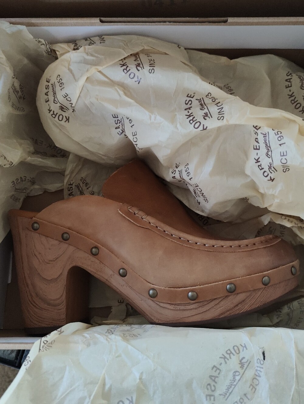 KORK-EASE Carmella Harness Wooden Nubuck Clogs 9 - Picture 2 of 12